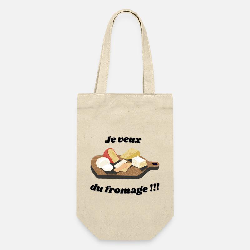 Je veux du fromage !!! - Sac à bouteille - nature
