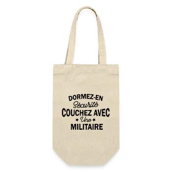 dormez en sécurité couchez avec une militaire - Sac à bouteille - nature - Devant