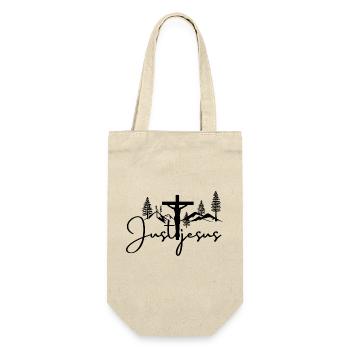 Just Jesus - Geschenkbeutel für Flaschen - Natur - Vorne