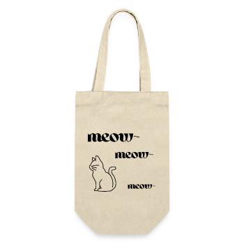 meow meow meow - Gift Bag for Bottles - nature - Front