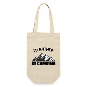 i'd rather be camping funny saying - Gift Bag for Bottles - nature - Front