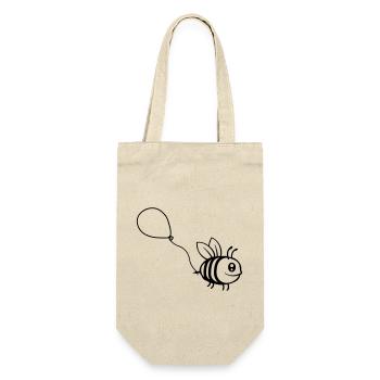 Balloon Bee Comic Insect - Gift Bag for Bottles - nature - Front