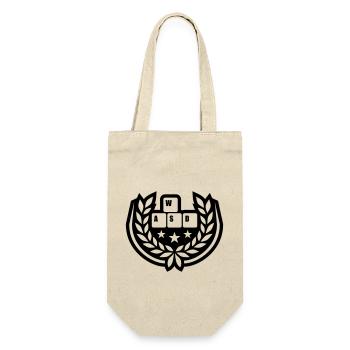 Computer WASD laurel wreath stars - Gift Bag for Bottles - nature - Front