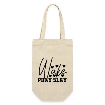 Wake Pray Slay - Gift Bag for Bottles - nature - Front