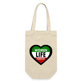 Women life freedom - Geschenkbeutel für Flaschen - Natur - Vorne