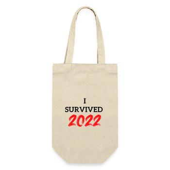 I Survived 2022 - Gift Bag for Bottles - nature - Front