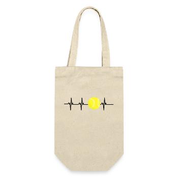 tennis heartbeat - Gift Bag for Bottles - nature - Front