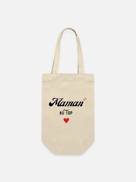 Maman au top idée cadeau - Sac à bouteille - nature