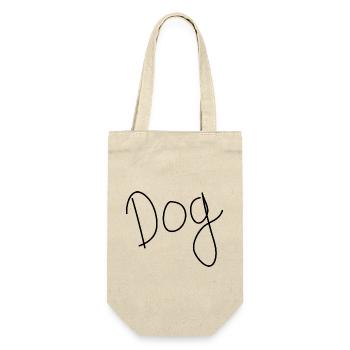 Hund Dog - Gift Bag for Bottles - nature - Front