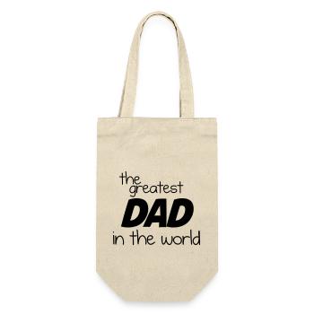 The Greatest Dad in the World- Black - Gift Bag for Bottles - nature - Front