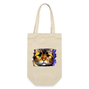 Chat cool 6 - Sac à bouteille - nature - Devant