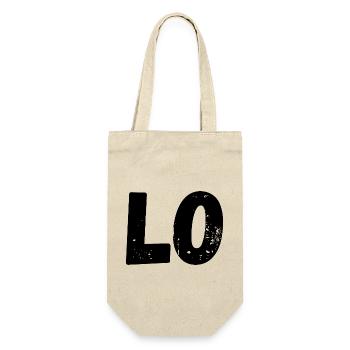 Liebe passendes T-Shirt Paar - Geschenkbeutel für Flaschen - Natur - Vorne
