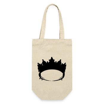 Crown Symbol King and Queen Love Vector 6 - Gift Bag for Bottles - nature - Front