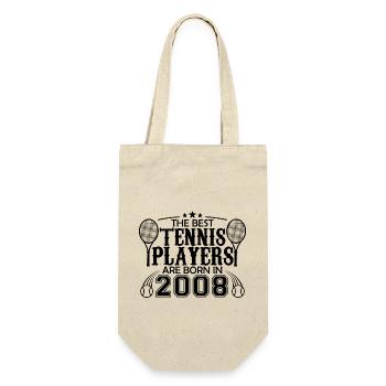 2008 tennis joueur cadeau joueur de tennis 2008 - Sac à bouteille - nature - Devant