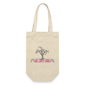 die letzte Frucht Baum Kirsche - Geschenkbeutel für Flaschen - Natur - Vorne