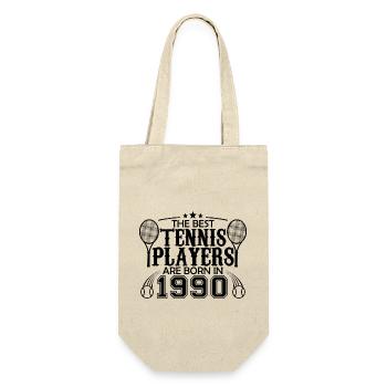 1990 tennis joueur cadeau joueur de tennis 1990 - Sac à bouteille - nature - Devant
