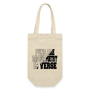 Citation drôle géniale Gardien de livre cadeau ver - Sac à bouteille - nature - Devant
