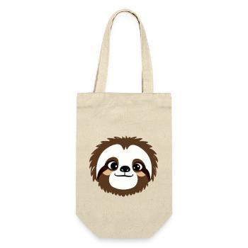 Mignon paresseux Kawaii Cartoon Animal Love 3 - Sac à bouteille - nature - Devant