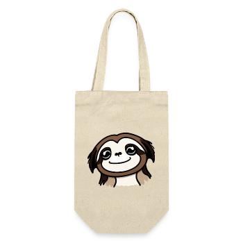 Mignon paresseux Kawaii Cartoon Animal Love 4 - Sac à bouteille - nature - Devant