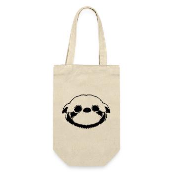 Cute Sloth Kawaii Cartoon Love Animal Vector - Gift Bag for Bottles - nature - Front