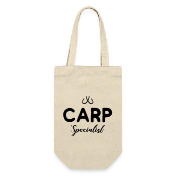 Carp Specialist - Angeln, Angler - Geschenkbeutel für Flaschen - Natur - Vorne