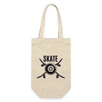Skateboard SUP Surfen - Geschenkbeutel für Flaschen - Natur - Vorne