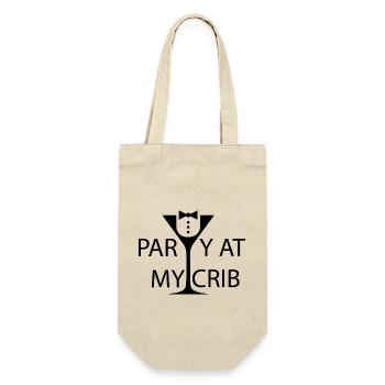 Grossesse Baby shower Babyshower Boy Girl - Sac à bouteille - nature - Devant