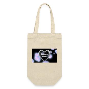 Eternal Love - Geschenkbeutel für Flaschen - Natur - Vorne