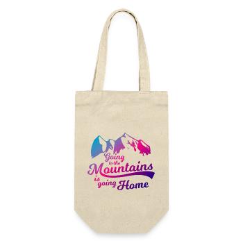 Adventure Travel Hiking Mountain - Gift Bag for Bottles - nature - Front