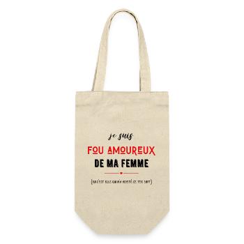 je suis fou amoureux de ma femme - Sac à bouteille - nature - Devant
