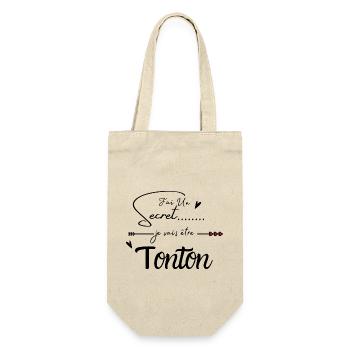 Je vais être tonton - Sac à bouteille - nature - Devant