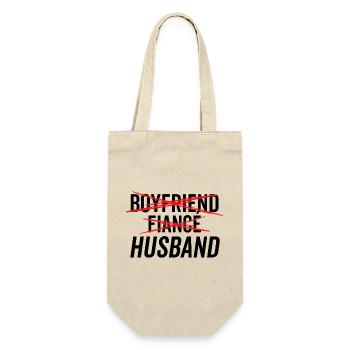 Boyfriend Fiancé Husband - Gift Bag for Bottles - nature - Front