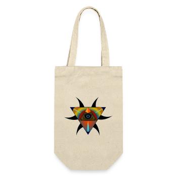 Pyramid of the all-seeing eye - Gift Bag for Bottles - nature - Front