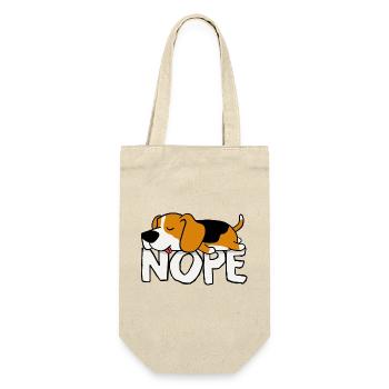 Nope! Beagle - Gift Bag for Bottles - nature - Front