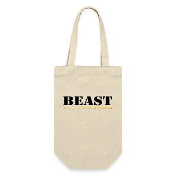 Beast everything black - Geschenkbeutel für Flaschen - Natur - Vorne