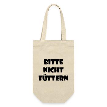 Nicht Füttern - Geschenkbeutel für Flaschen - Natur - Vorne