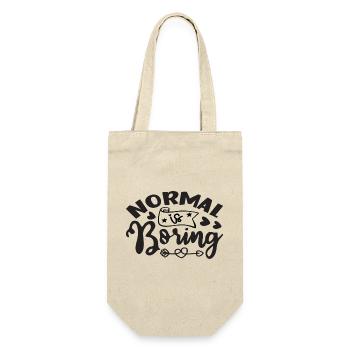 Normal is Boring - Gift Bag for Bottles - nature - Front