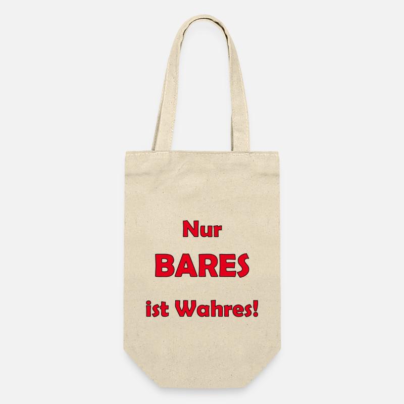 Bargeld - Geschenkbeutel für Flaschen - Natur