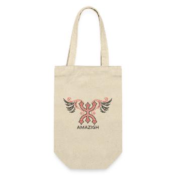AMAZIGH ZYMBOLE BERBERE Z IMAZIGHEN KABYLE JEWEL - Geschenkbeutel für Flaschen - Natur - Vorne