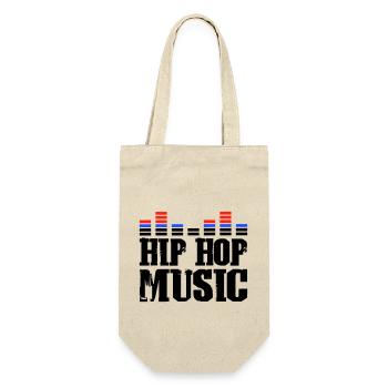 hip hop music - Geschenkbeutel für Flaschen - Natur - Vorne