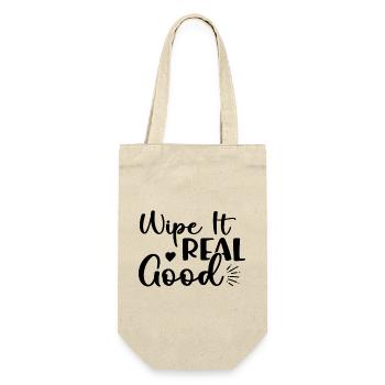 Wipe It Real Good - Gift Bag for Bottles - nature - Front
