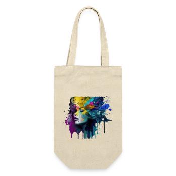 Women's Face Fantasy Gift - Gift Bag for Bottles - nature - Front