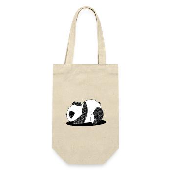 Panda endormi - Sac à bouteille - nature - Devant