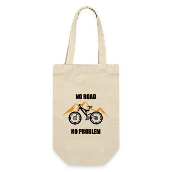 No Road No Problem - Geschenkbeutel für Flaschen - Natur - Vorne