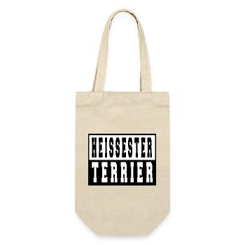 bluthund welpe spruch doggie boxer - Geschenkbeutel für Flaschen - Natur - Vorne