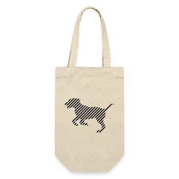 Chien Rayé noir - La touche d'originalité - Sac à bouteille - nature - Devant