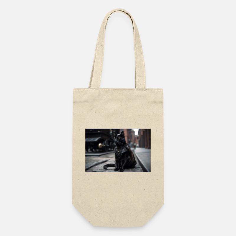 Chat noir4 - Sac à bouteille - nature