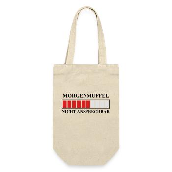 Morgenmuffel - Geschenkbeutel für Flaschen - Natur - Vorne