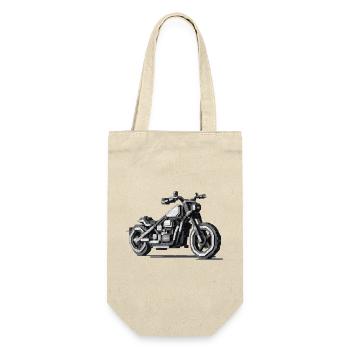 Die Motorradsaison hat für alle Biker begonnen - Geschenkbeutel für Flaschen - Natur - Vorne
