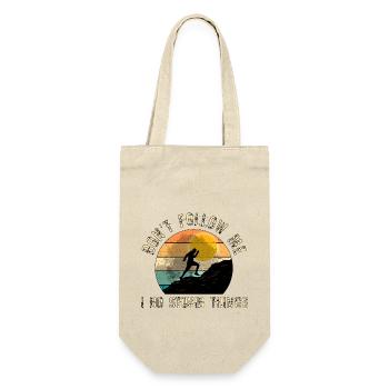 Trail Runner Running Jogging Jogger I Gift - Gift Bag for Bottles - nature - Front